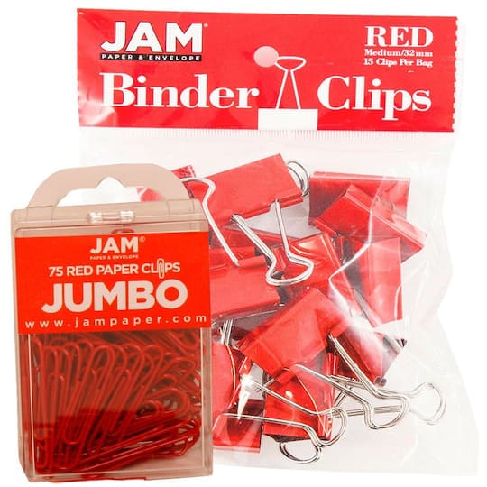JAM Paper Office Desk Supply Clips Set